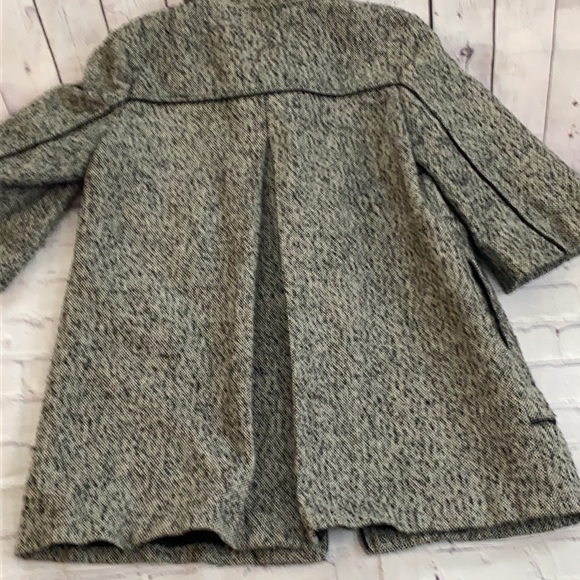 Women Mac  & Jac black and gray tweed three button jacket size large preowned - Picture 9 of 14